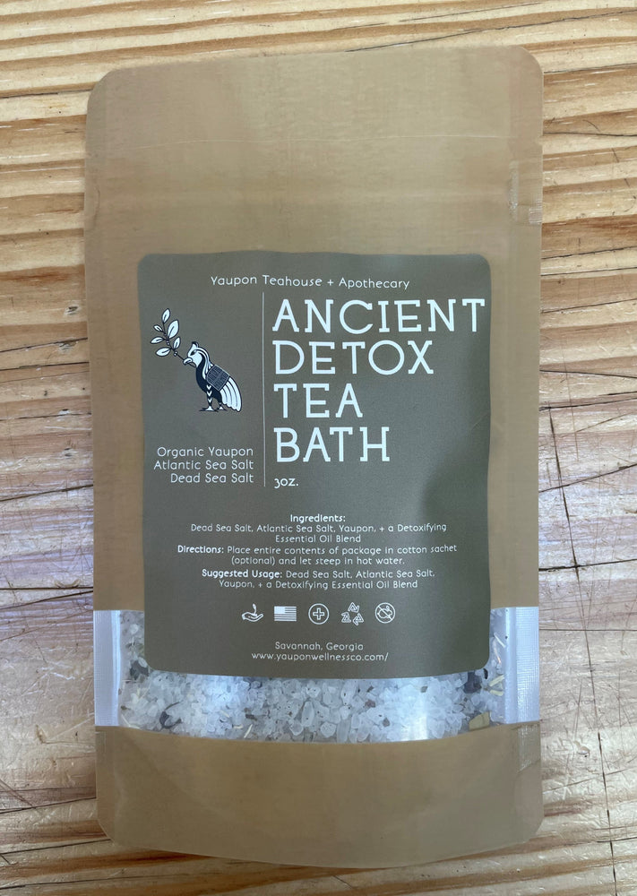 Organic Yaupon Ancient Detox Tea Bath Salts 3 oz
