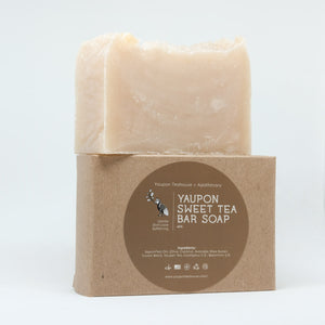 Organic Yaupon Sweet Tea Bar Soap with saponified oils, eucalyptus and spearmint essential oils